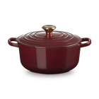 Le Creuset Cast Iron Signature Round Casserole 20cm RhoneGarnet image number 1